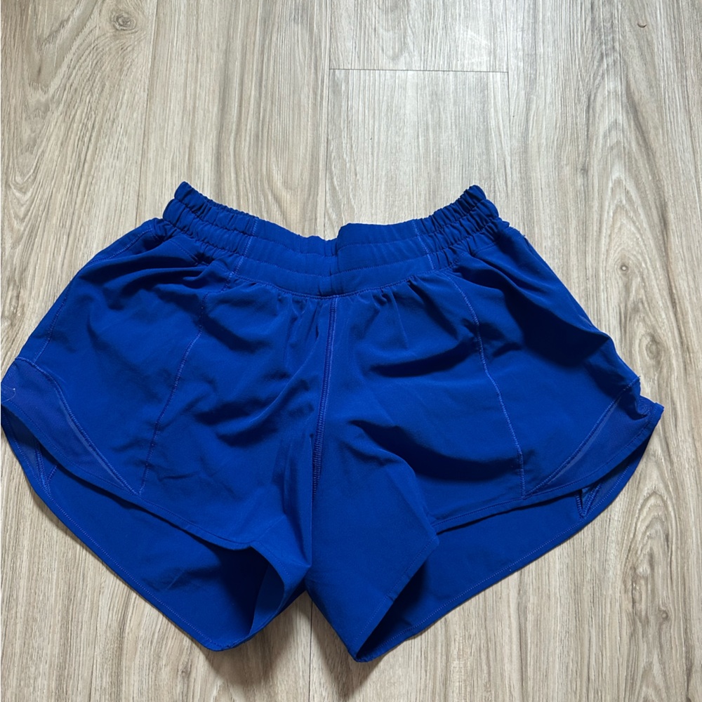Lululemon Athletica Hotty Hot short - low rise 4 inch Royal Blue